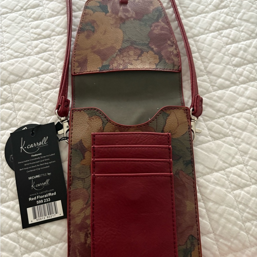 NWT K. Carroll Small Floral Crossbody Bag - Picture 2 of 8